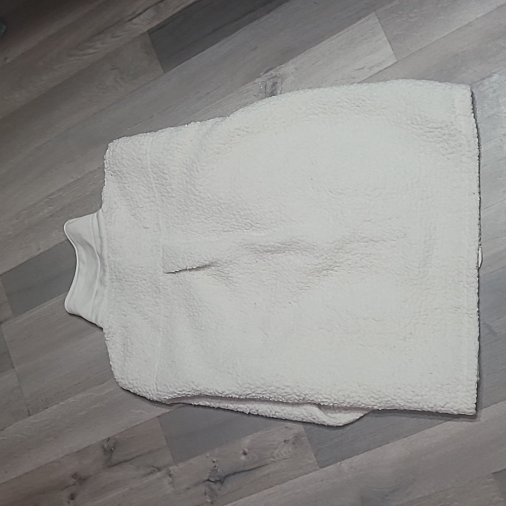 Offline By Aerie Button Up Sherpa Shacket Jacket Off White Size Medium Oversized - Picture 7 of 7